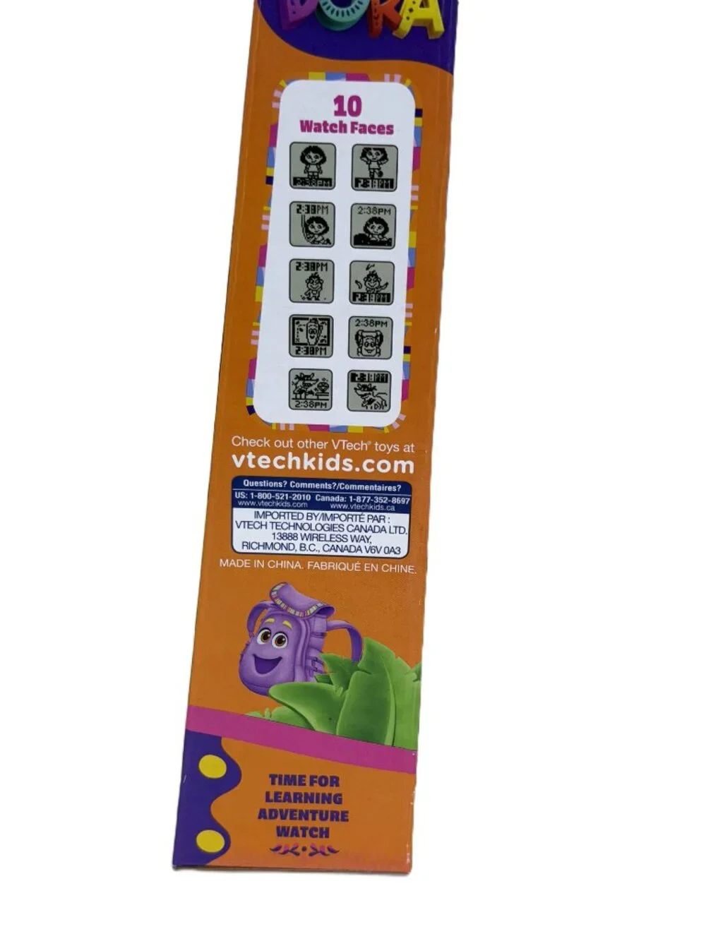 VTech Dora Time for Learning Adventure Watch Kids Educational Toy New